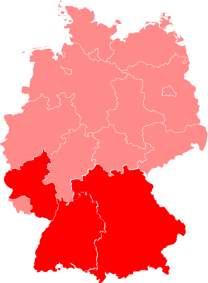 Karte Bayern